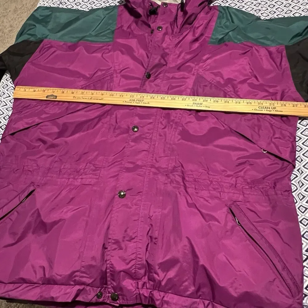 Vintage The North Face Mountain Light Gore-Tex Jacket Purple Teal Made in USA L